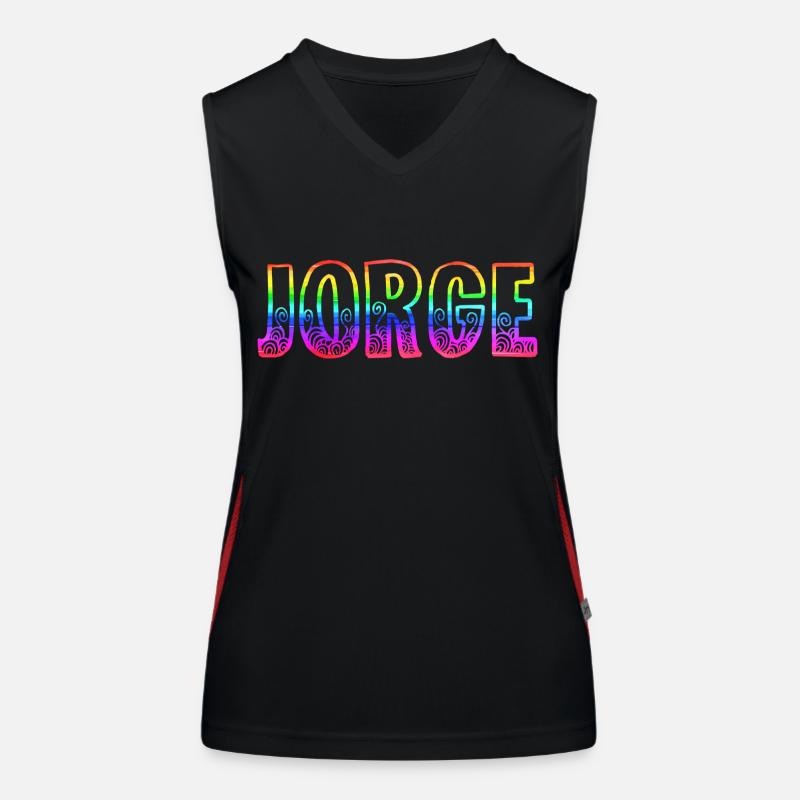 jorge rs regenbogen Funktionelles Kontrast-Tank Top für Frauen