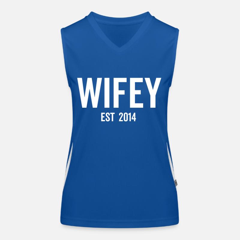 Wifey Est 2014 Women's Functional Contrast Tank Top