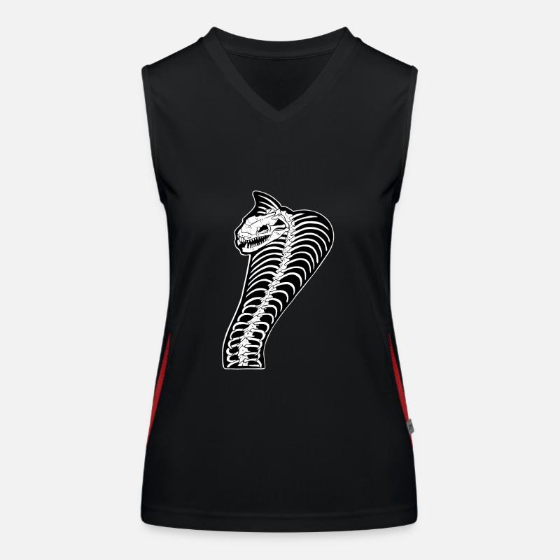 Skeleton Cobra Women's Functional Contrast Tank Top