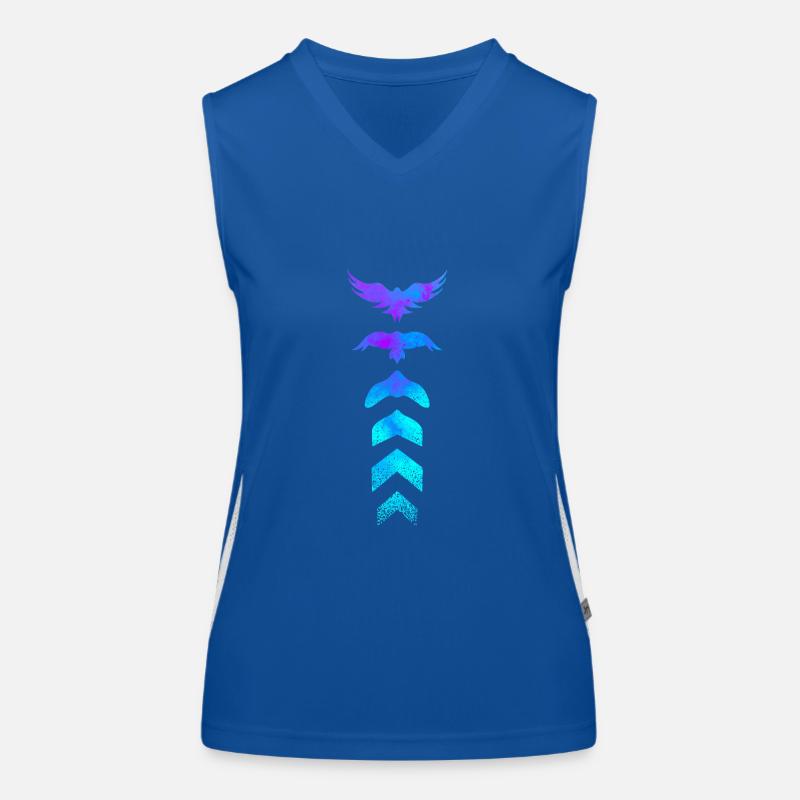 Evolution silhouette bird Women's Functional Contrast Tank Top