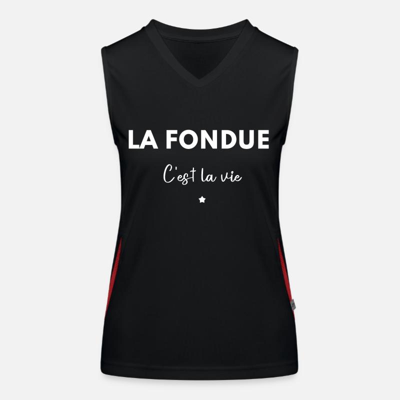 Fondue Débardeur respirant contrasté Femme