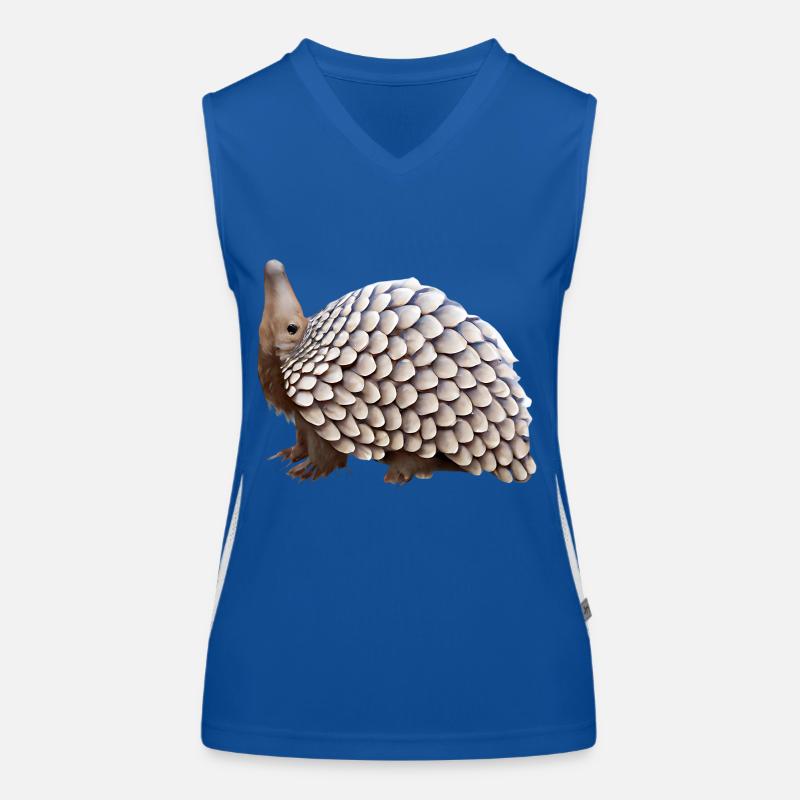 Conception de pangolin mignon Débardeur respirant contrasté Femme
