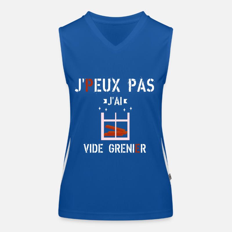 J Peux Pas J ai vide grenier Débardeur respirant contrasté Femme