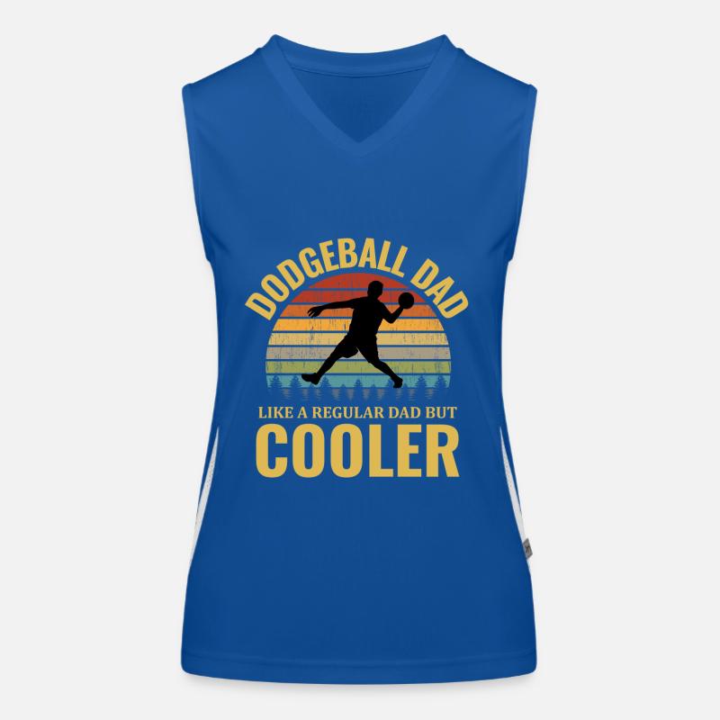 Völkerball Papa Funktionelles Kontrast-Tank Top für Frauen