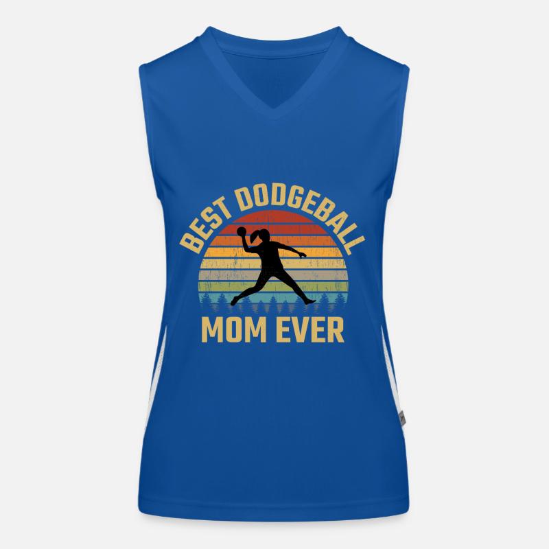 Völkerball Mutter Mutter Sport Lustig Funktionelles Kontrast-Tank Top für Frauen