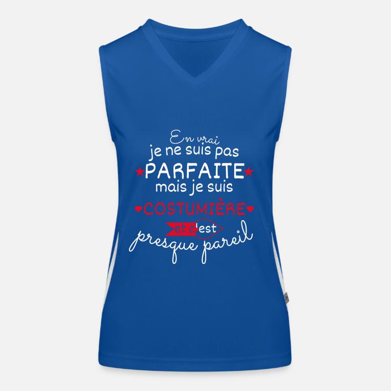 Pas parfaite mais costumière Débardeur respirant contrasté Femme