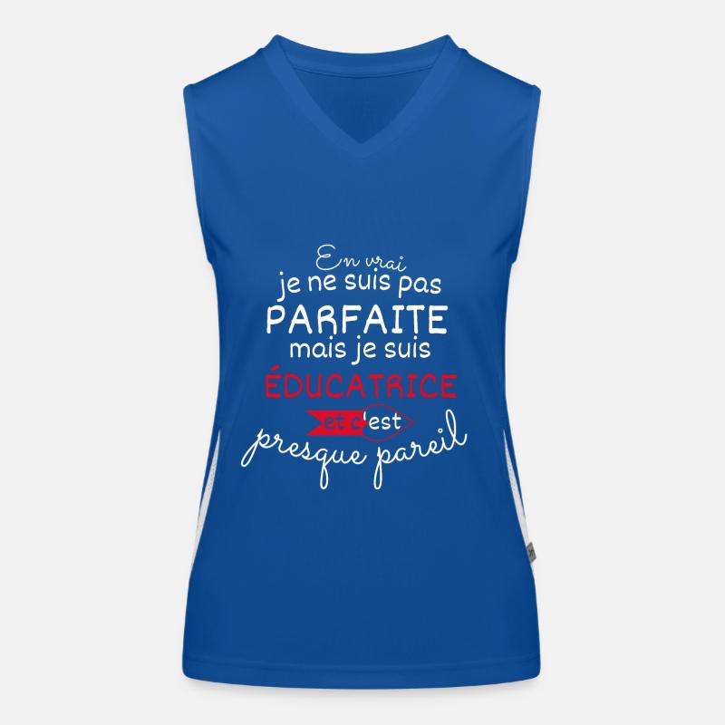 Pas parfaite mais éducatrice Débardeur respirant contrasté Femme
