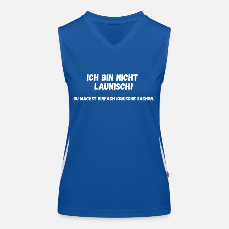Ich bin nicht launisch Funktionelles Kontrast-Tank Top für Frauen