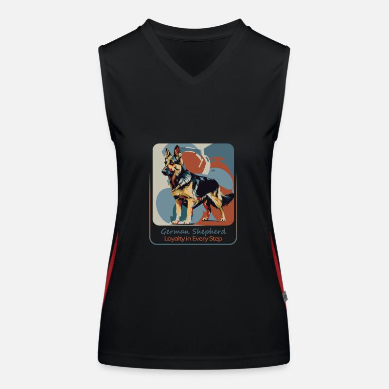 Fidèle compagnon berger Débardeur respirant contrasté Femme