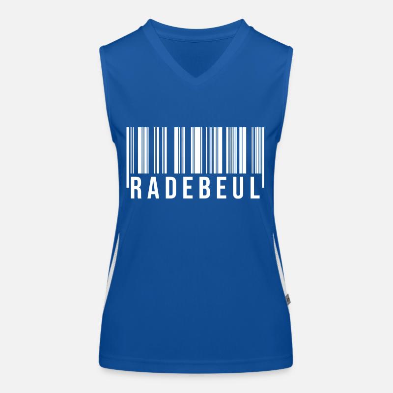 Radebeul Strichcode Funktionelles Kontrast-Tank Top für Frauen