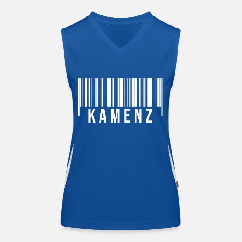 Kamenz Strichcode Funktionelles Kontrast-Tank Top für Frauen