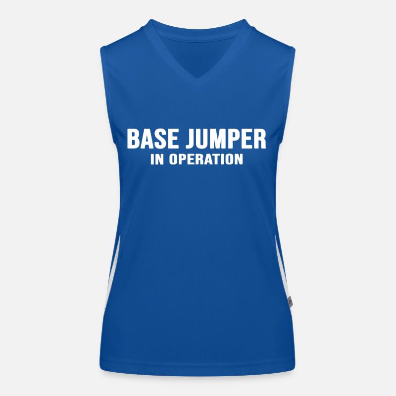 base jumping Basejumper BASEjump Funktionelles Kontrast-Tank Top für Frauen
