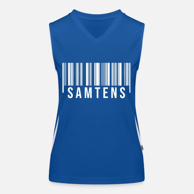 Samtens Strichcode Funktionelles Kontrast-Tank Top für Frauen