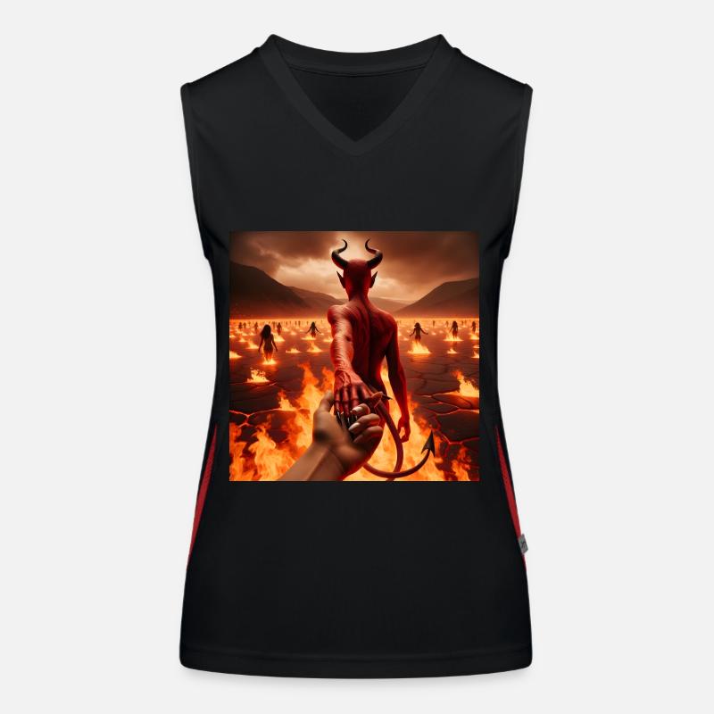 Folgt mir in den Abgrund - Infernal Devil's Pact #09 Funktionelles Kontrast-Tank Top für Frauen