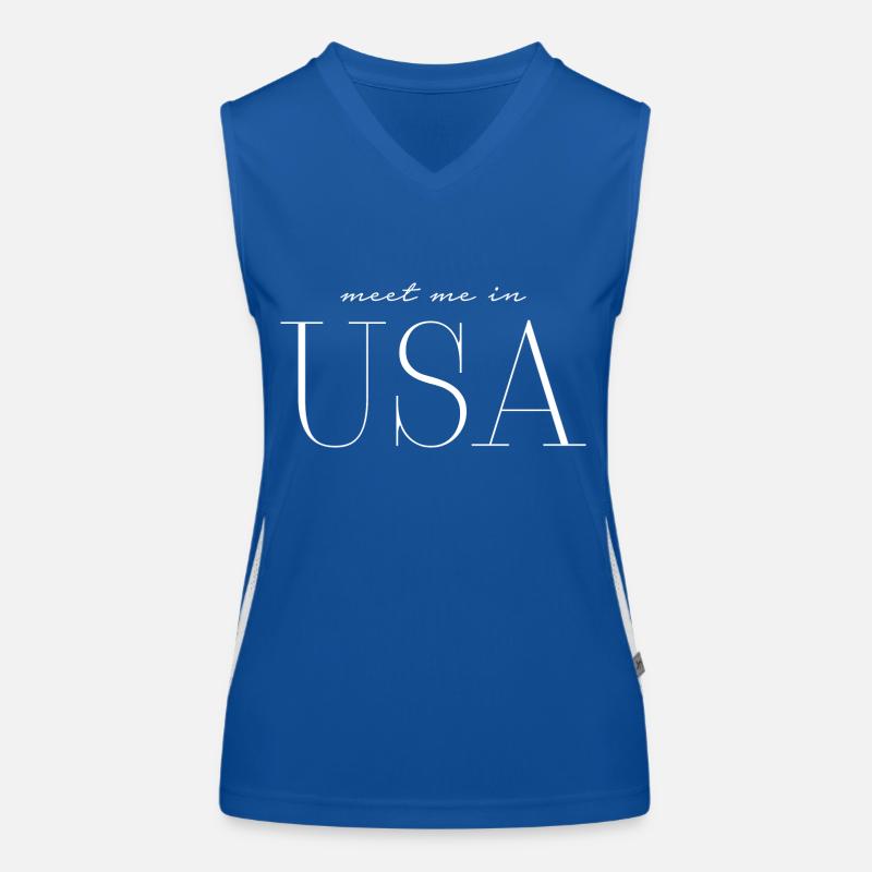 Ich liebe USA Funktionelles Kontrast-Tank Top für Frauen