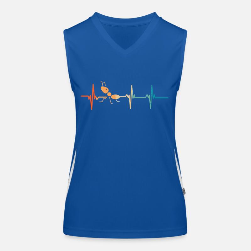 Ameisen-Herzschlag Funktionelles Kontrast-Tank Top für Frauen