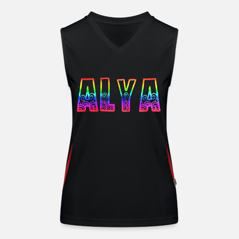 alya rs regenbogen Funktionelles Kontrast-Tank Top für Frauen
