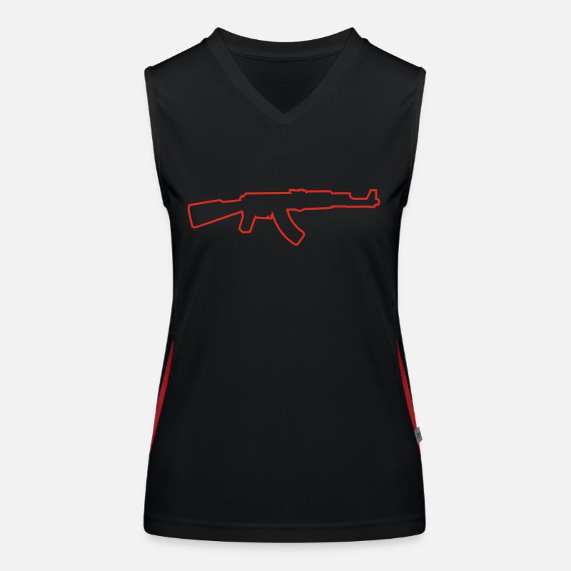 AK74 rifle Women's Functional Contrast Tank Top