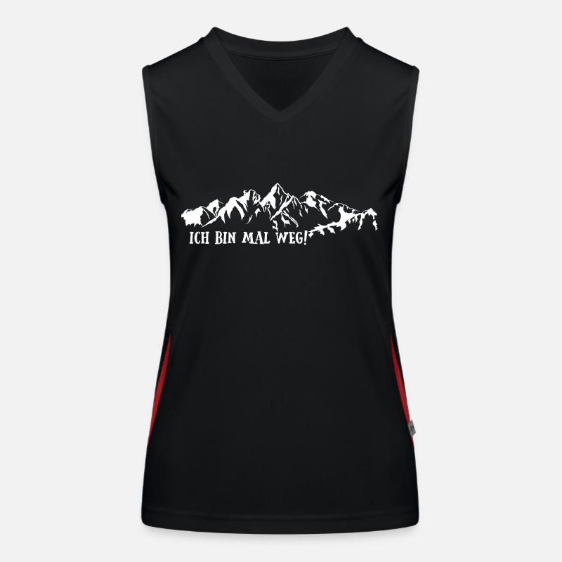 ich bin mal weg Funktionelles Kontrast-Tank Top für Frauen