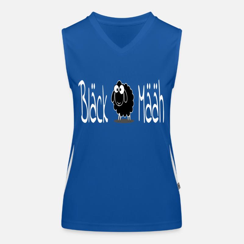 Määh in black Funktionelles Kontrast-Tank Top für Frauen