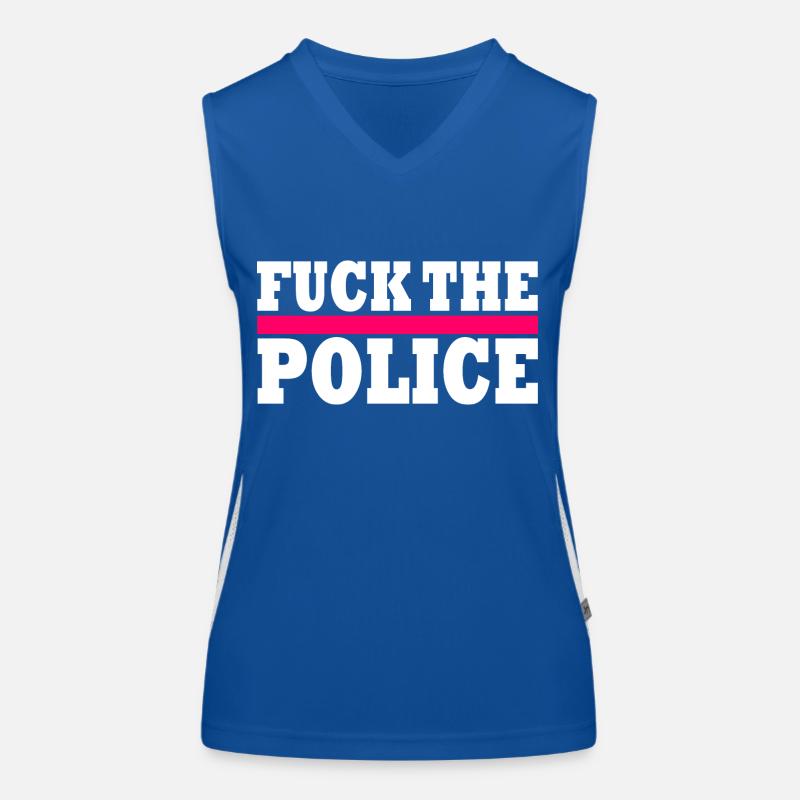 stop brutality Funktionelles Kontrast-Tank Top für Frauen