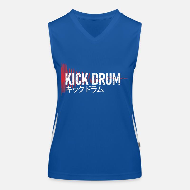Kick Drum - キックドラム - Synthesizer Funktionelles Kontrast-Tank Top für Frauen