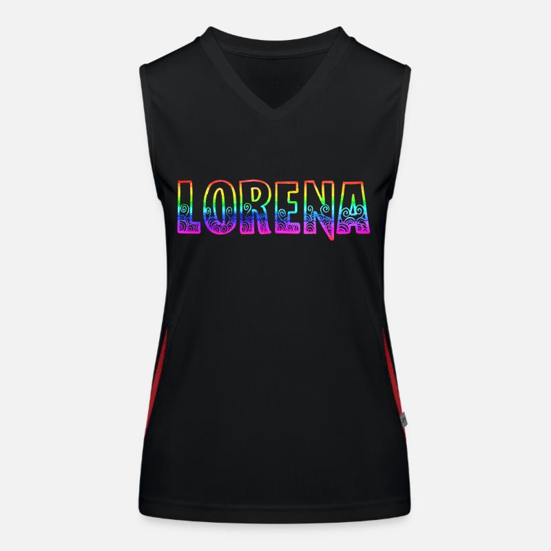 lorena rs regenbogen Funktionelles Kontrast-Tank Top für Frauen