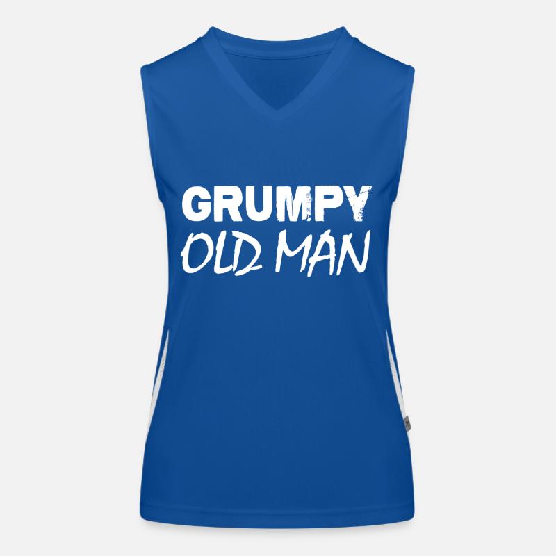 Grumpy Old Man Women's Functional Contrast Tank Top