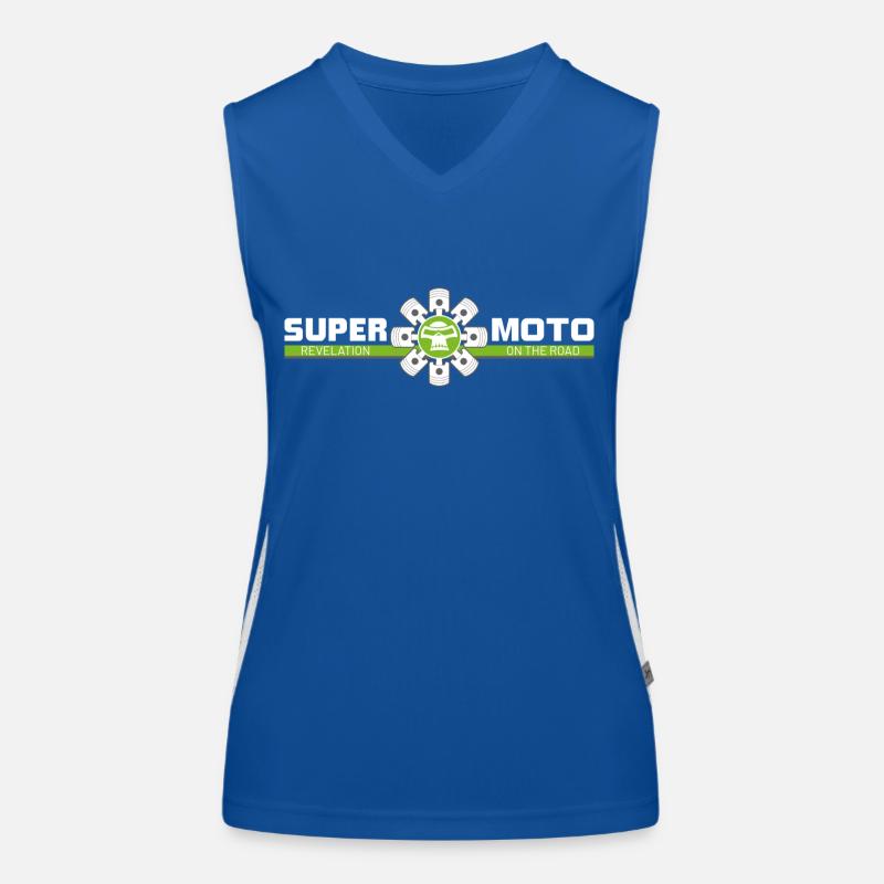 SUPER MOTO Monkey Circle Women's Functional Contrast Tank Top