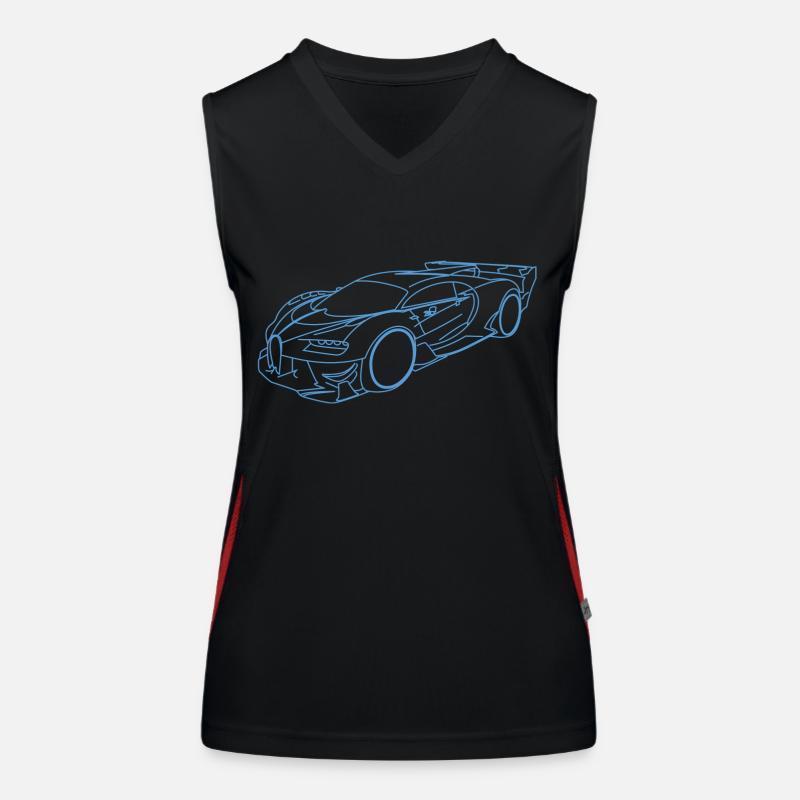 Buga Sportwagen Funktionelles Kontrast-Tank Top für Frauen