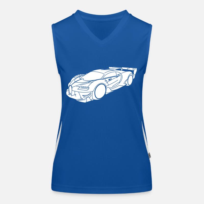 Auto sportiva Buga Top sportivo da donna in contrasto cromatico