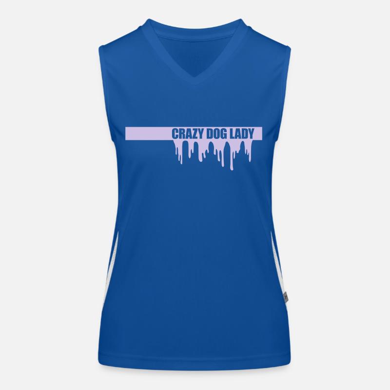 crazy dog lady Zitat Funktionelles Kontrast-Tank Top für Frauen