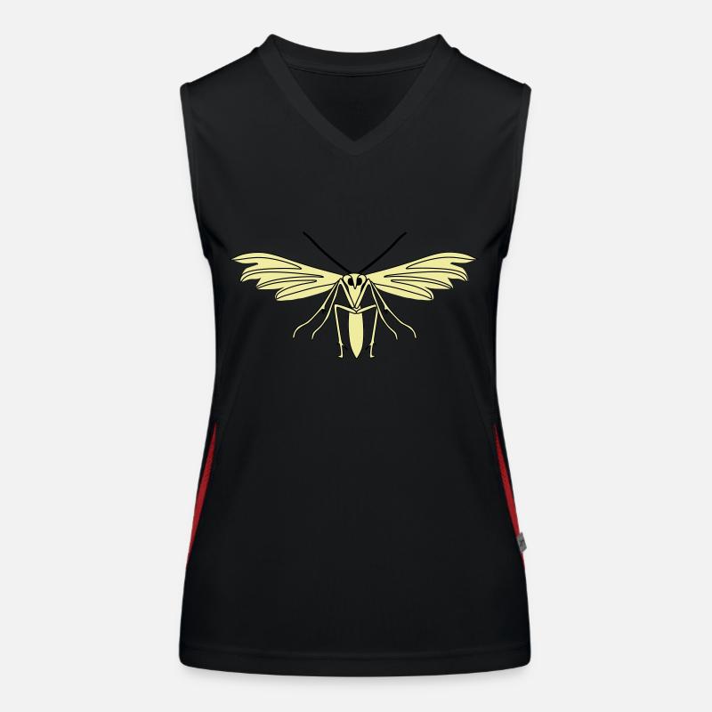 Feather moth Women's Functional Contrast Tank Top