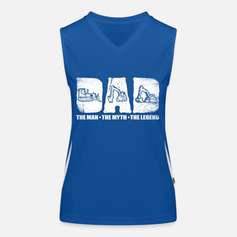 Construction machinery operator Excavator driver Excavator driver Construction workers Women's Functional Contrast Tank Top