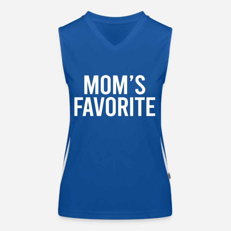 Mamas liebster lustiger Muttertag Funktionelles Kontrast-Tank Top für Frauen