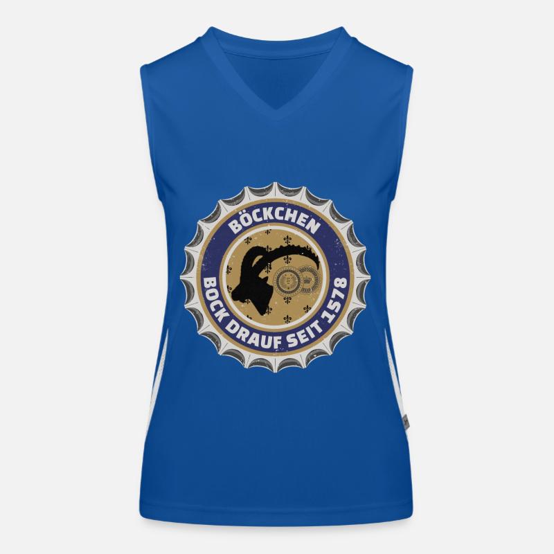 BOCK DRAUF BIERDECKEL Funktionelles Kontrast-Tank Top für Frauen