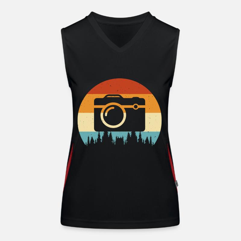 Caméra Débardeur respirant contrasté Femme