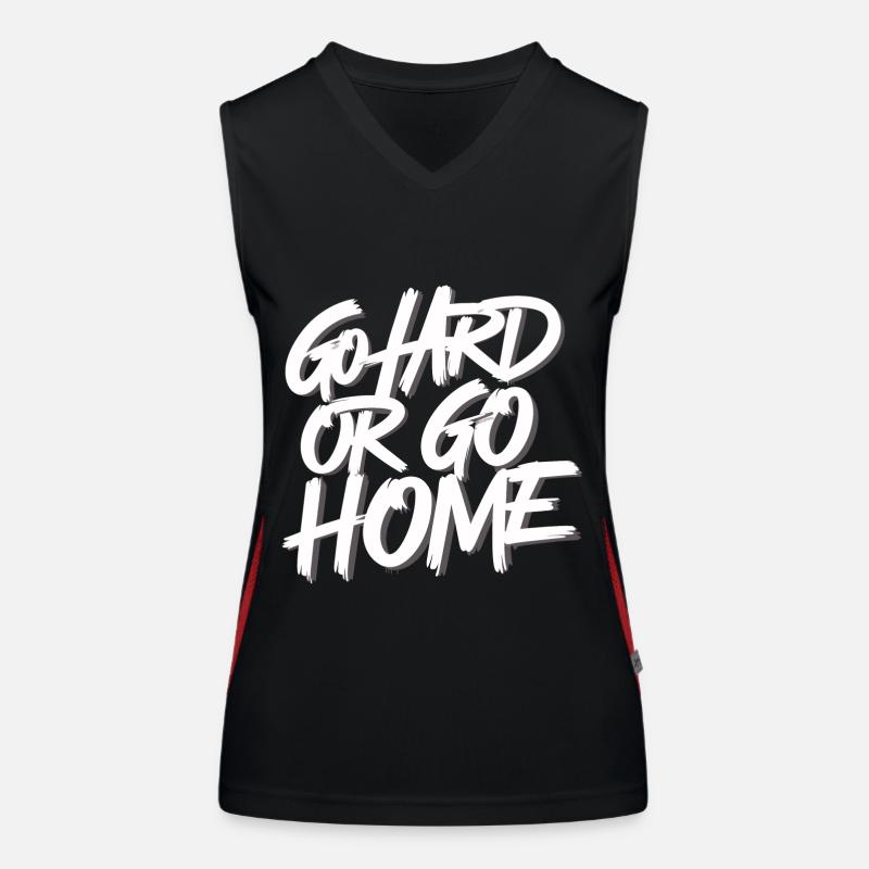 Motivationsdesign Tu es - zieh es durch oder gehe Funktionelles Kontrast-Tank Top für Frauen