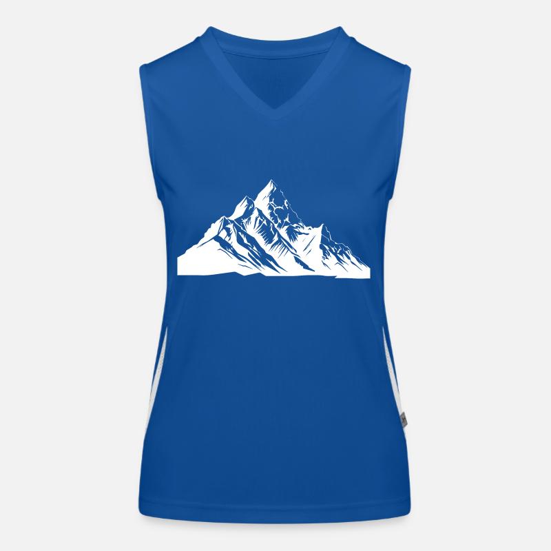 Berge Gipfel Funktionelles Kontrast-Tank Top für Frauen