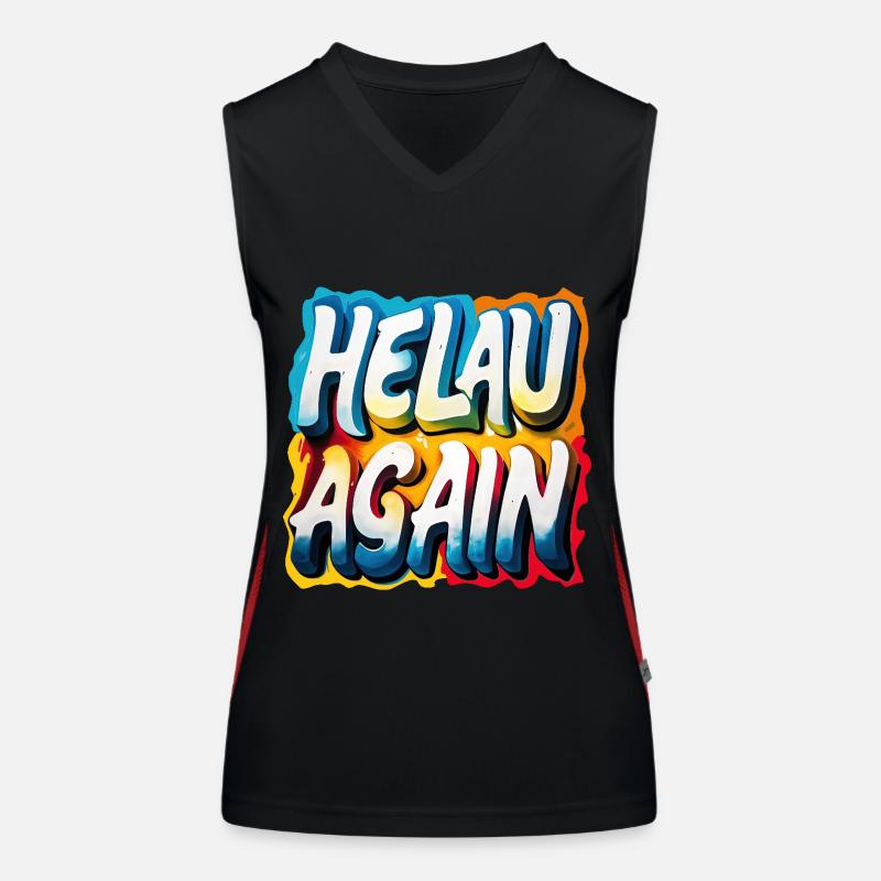 Helau Again Carnaval Carnaval Débardeur respirant contrasté Femme