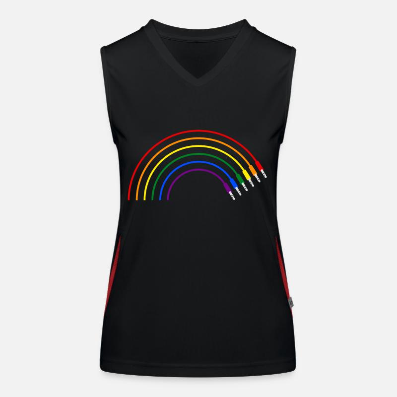 RAINBOW Débardeur respirant contrasté Femme