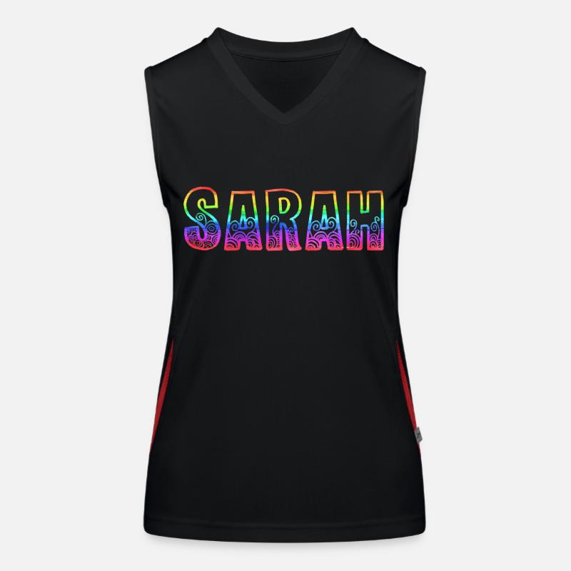 sarah rs regenbogen Funktionelles Kontrast-Tank Top für Frauen