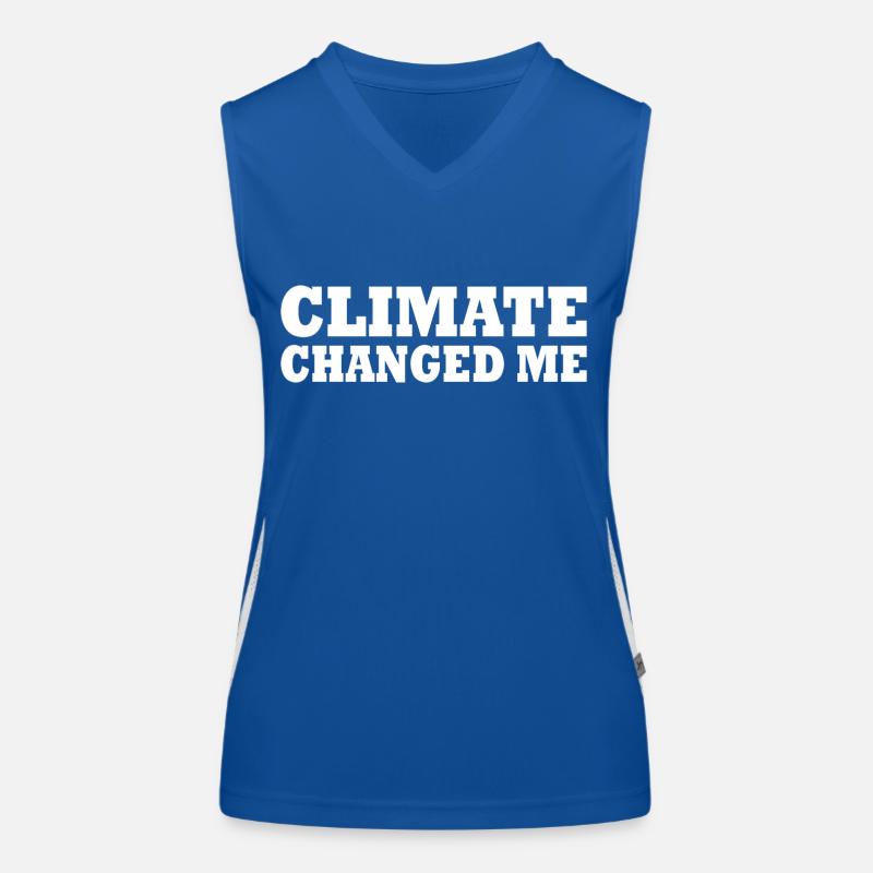 Climate changed me Women's Functional Contrast Tank Top