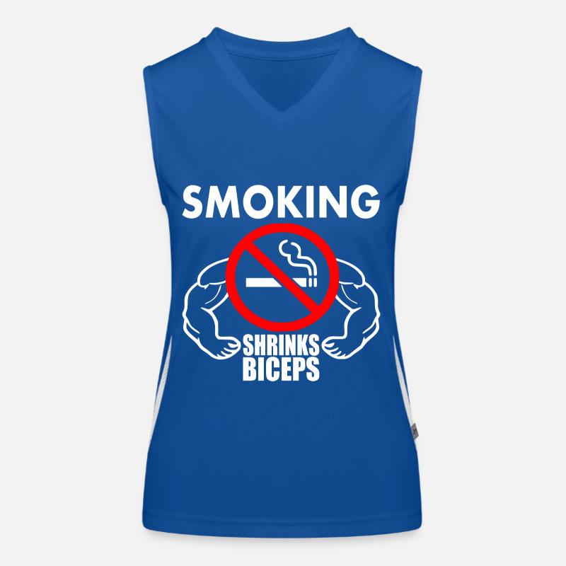 Smoking shrinks the biceps Débardeur respirant contrasté Femme