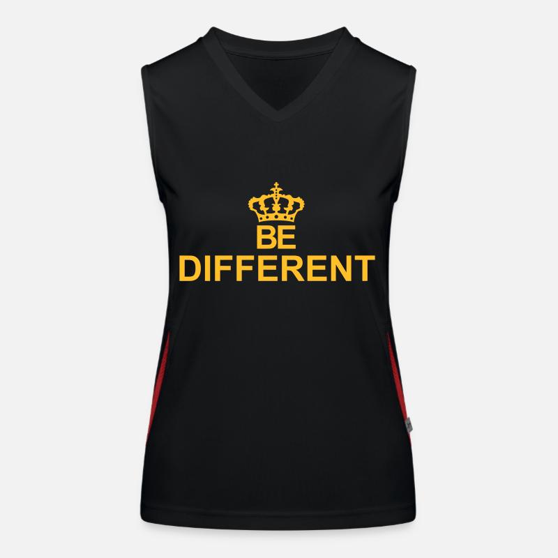 Soyez différent Logo Design Débardeur respirant contrasté Femme