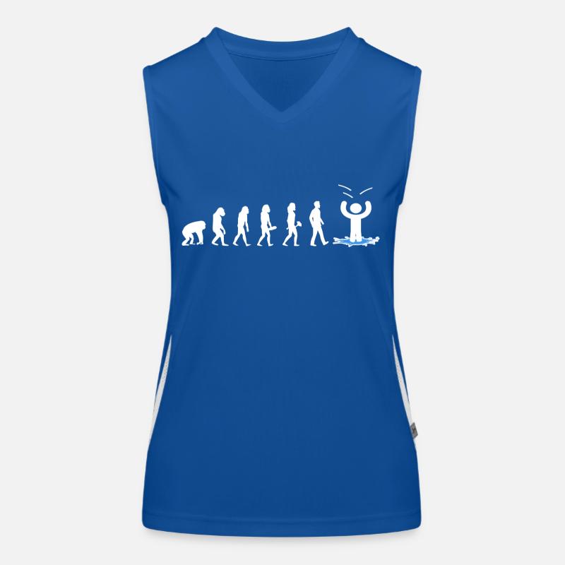 ice bathing ice cold ice bath evolution kneipp ice hole Women's Functional Contrast Tank Top