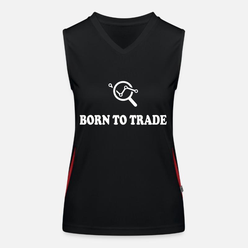 Bitcoin Trading Crypto Aktien Funktionelles Kontrast-Tank Top für Frauen