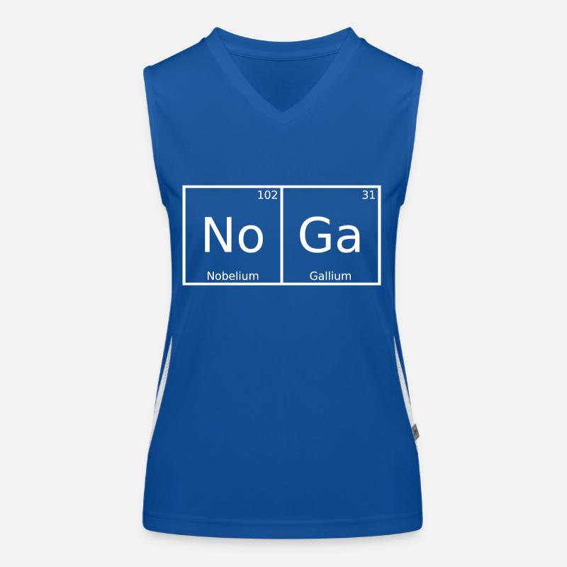 Noga Nom Prénom Chimie Tableau périodique Éléments Débardeur respirant contrasté Femme