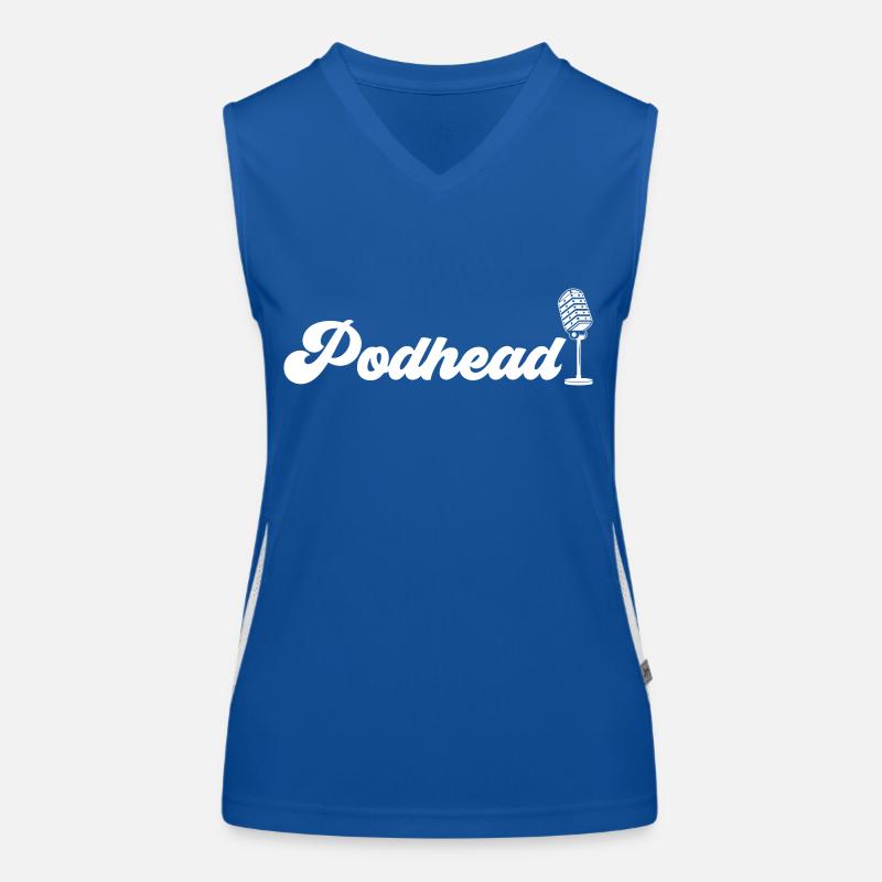 Podcaster Podcast Women's Functional Contrast Tank Top