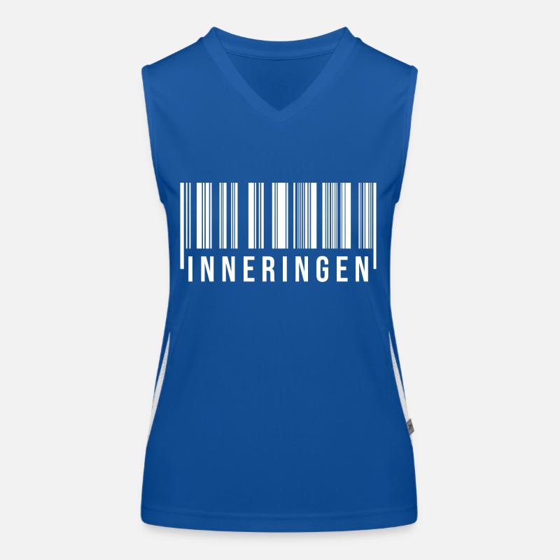 Schwaben Strichcode Inneringen Funktionelles Kontrast-Tank Top für Frauen